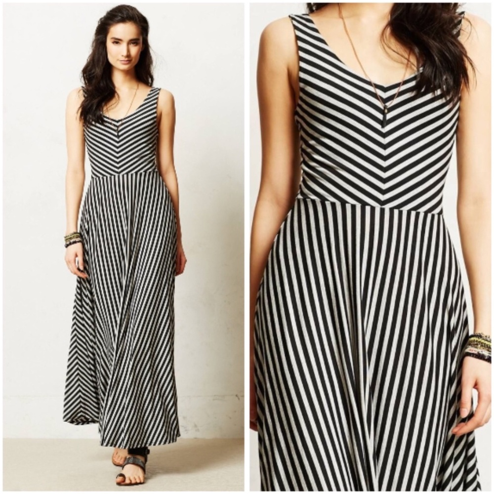 Puella Striped Maxi Tamsin Dress (Anthropologie)
